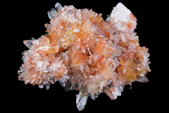 Orange Creedite Crystal Cluster - Durango, Mexico #79372